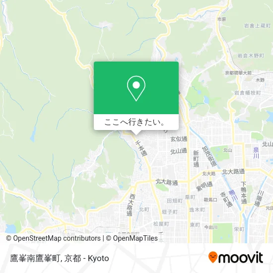鷹峯南鷹峯町地図
