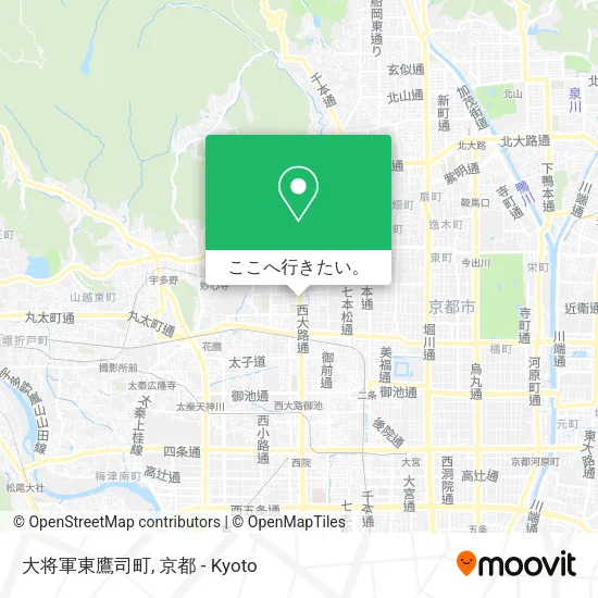 大将軍東鷹司町地図