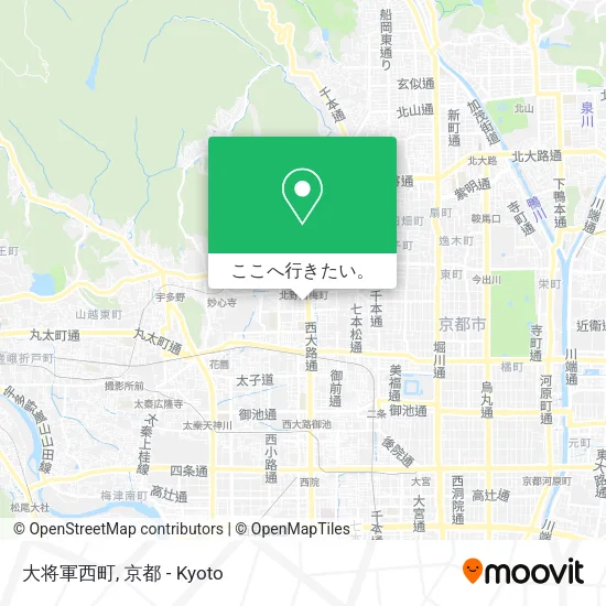 大将軍西町地図