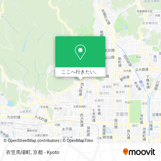 衣笠馬場町地図