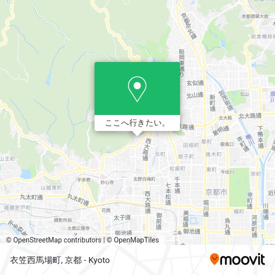 衣笠西馬場町地図
