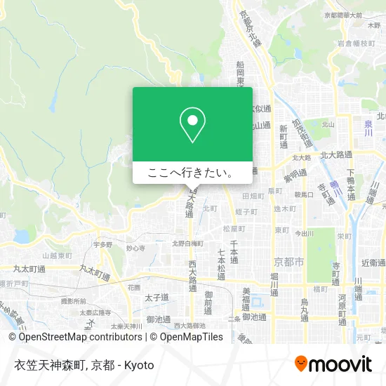 衣笠天神森町地図