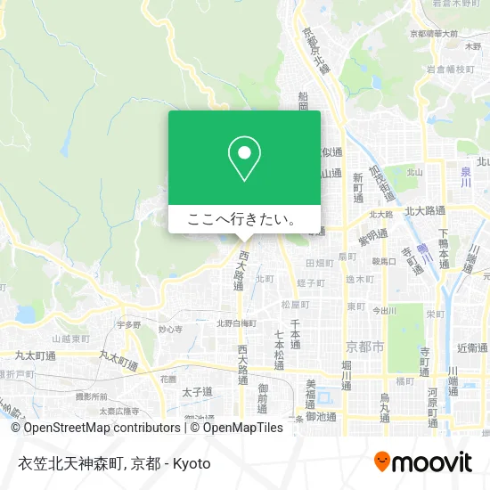 衣笠北天神森町地図