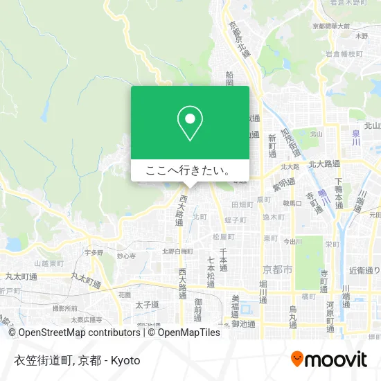 衣笠街道町地図