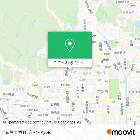 衣笠大祓町地図