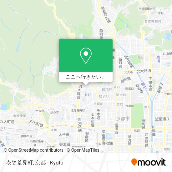 衣笠荒見町地図