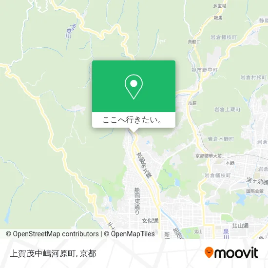 上賀茂中嶋河原町地図