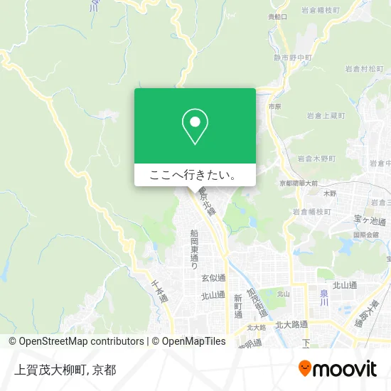 上賀茂大柳町地図