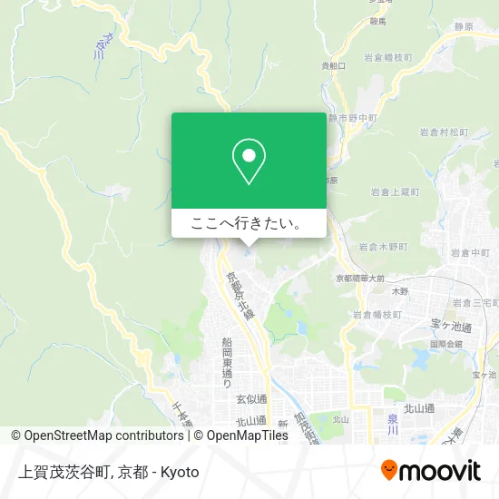 上賀茂茨谷町地図
