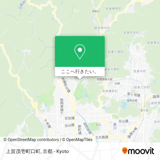 上賀茂壱町口町地図