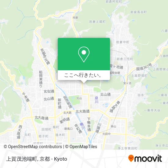 上賀茂池端町地図