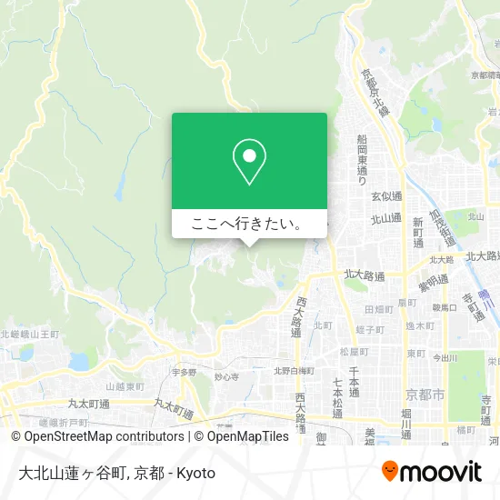 大北山蓮ヶ谷町地図