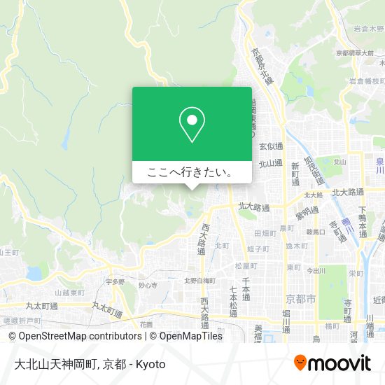 大北山天神岡町地図