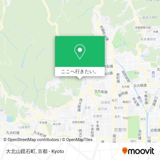 大北山鏡石町地図