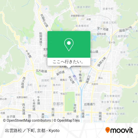 出雲路松ノ下町地図