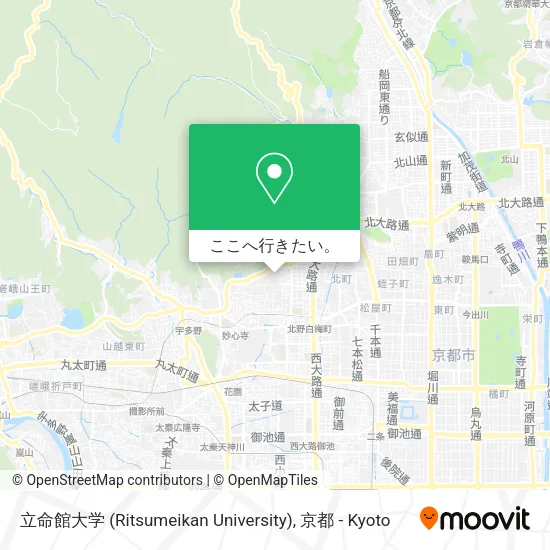 立命館大学 (Ritsumeikan University)地図