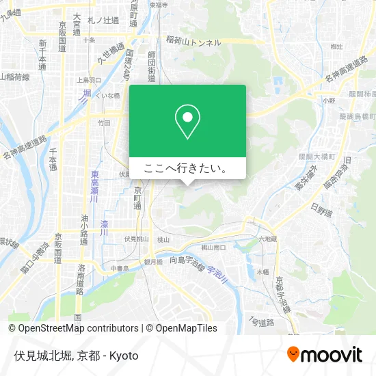 伏見城北堀地図