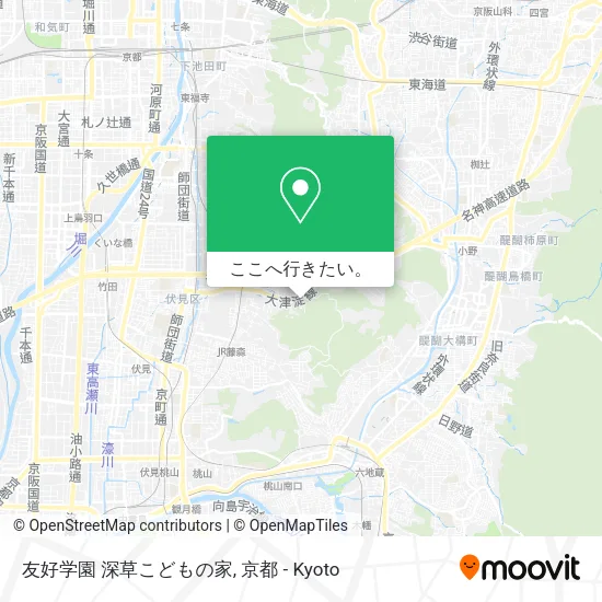 友好学園 深草こどもの家地図