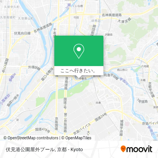 伏見港公園屋外プール地図