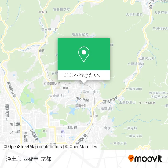 浄土宗 西福寺地図