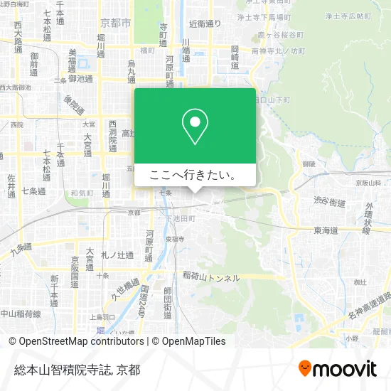 総本山智積院寺誌地図