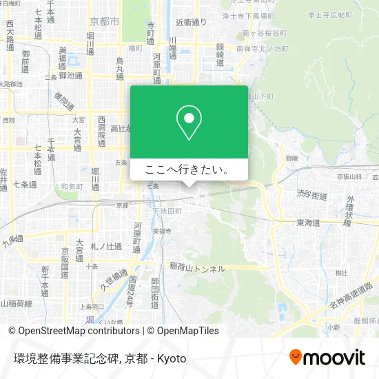 環境整備事業記念碑地図