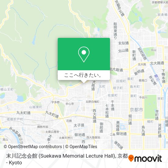 末川記念会館 (Suekawa Memorial Lecture Hall)地図