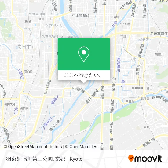 羽束師鴨川第三公園地図
