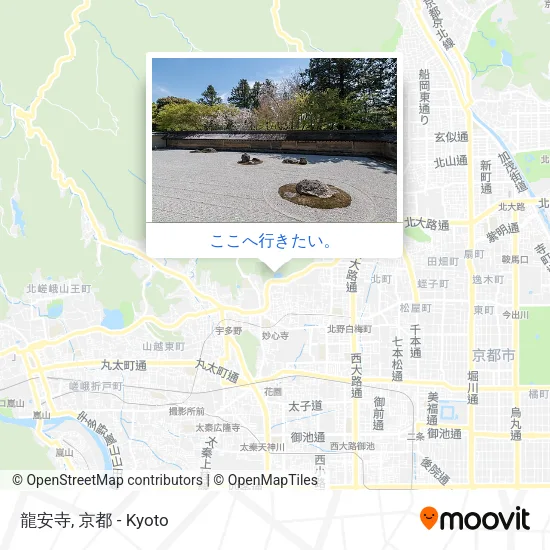 龍安寺地図