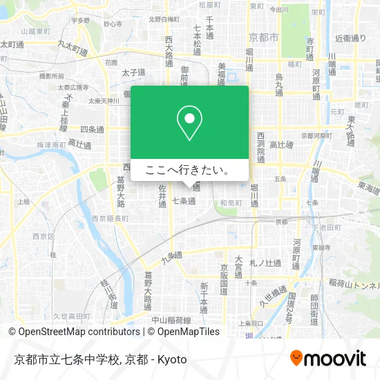 京都市立七条中学校地図