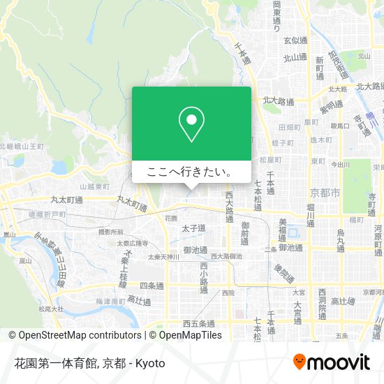 花園第一体育館地図