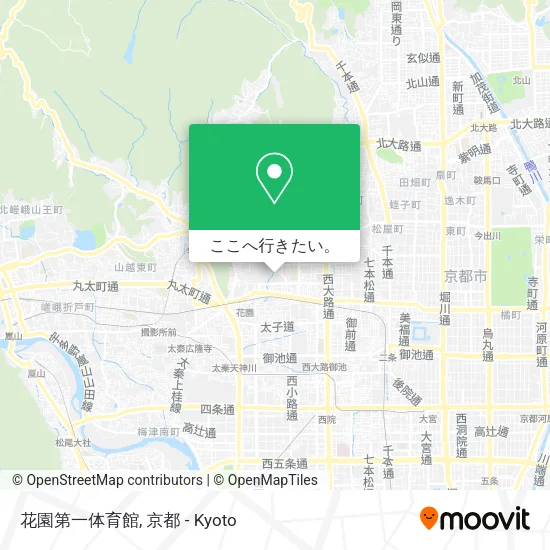 花園第一体育館地図
