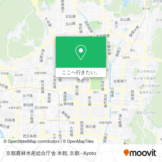 京都農林水産総合庁舎 本館地図