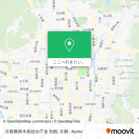京都農林水産総合庁舎 別館地図