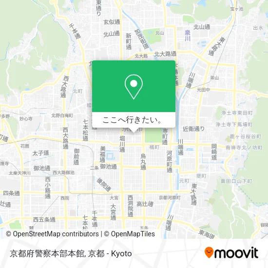 京都府警察本部本館地図