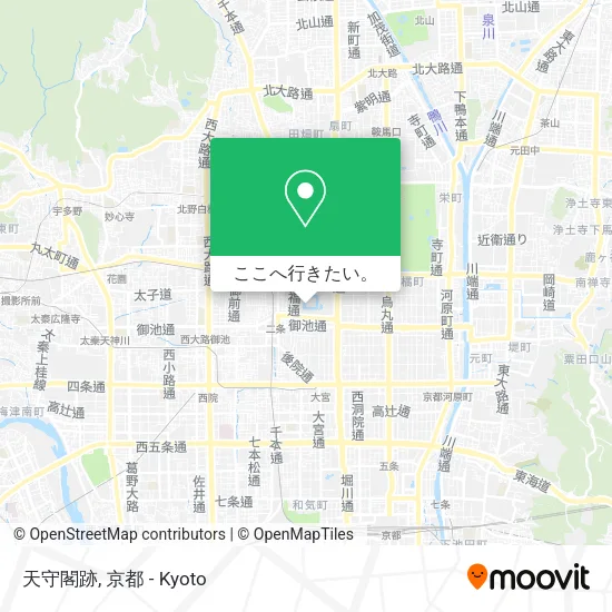 天守閣跡地図