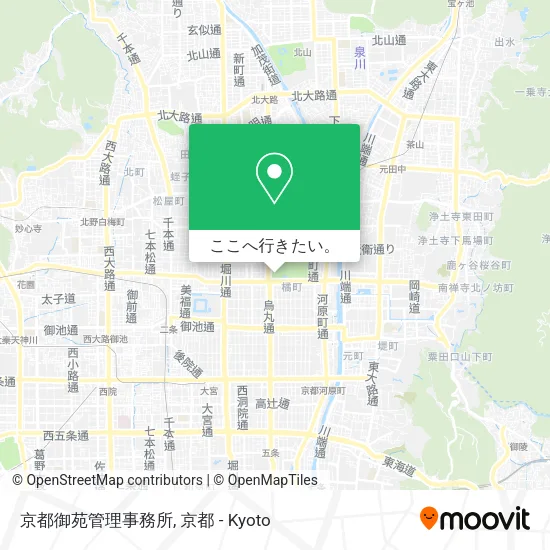 京都御苑管理事務所地図