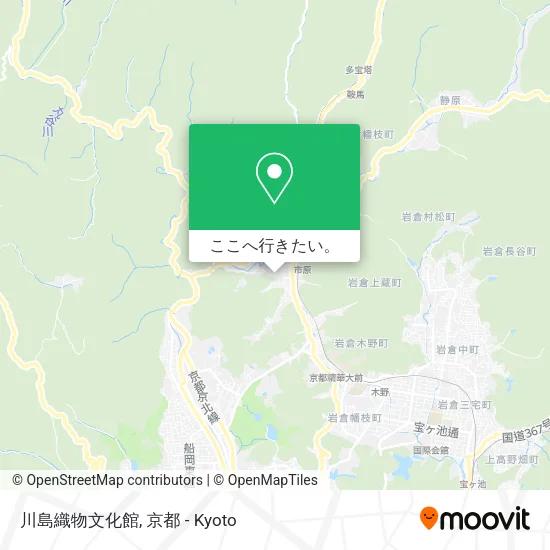 川島織物文化館地図
