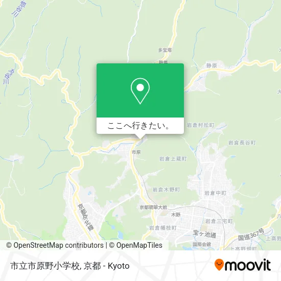 市立市原野小学校地図