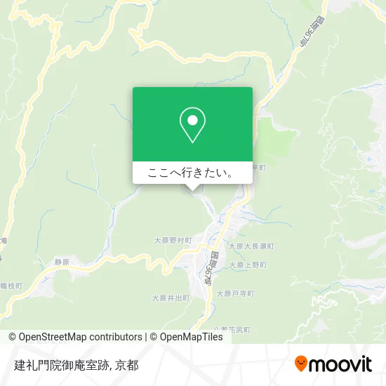 建礼門院御庵室跡地図