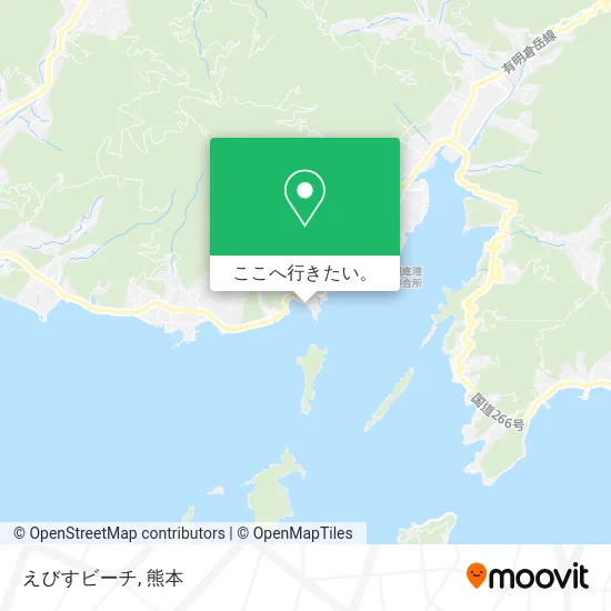 えびすビーチ地図