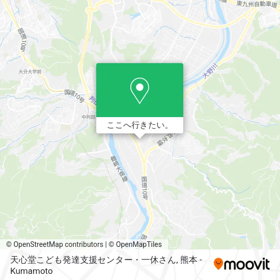 天心堂こども発達支援センター・一休さん地図