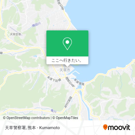 天草警察署地図