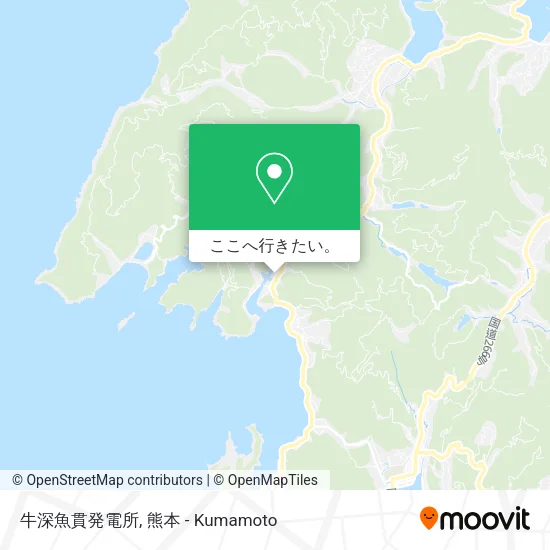 牛深魚貫発電所地図