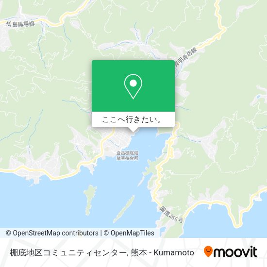 棚底地区コミュニティセンター地図
