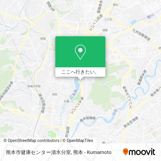 熊本市健康センター清水分室地図