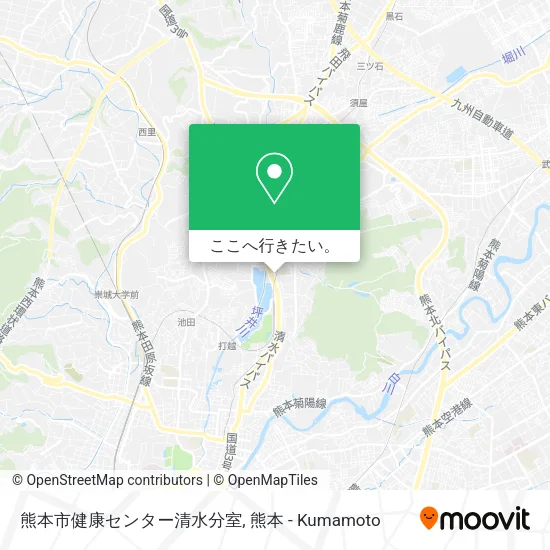 熊本市健康センター清水分室地図