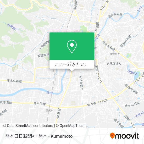 熊本日日新聞社地図