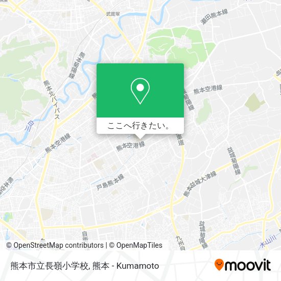 熊本市立長嶺小学校地図