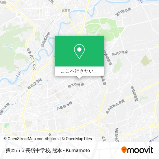 熊本市立長嶺中学校地図